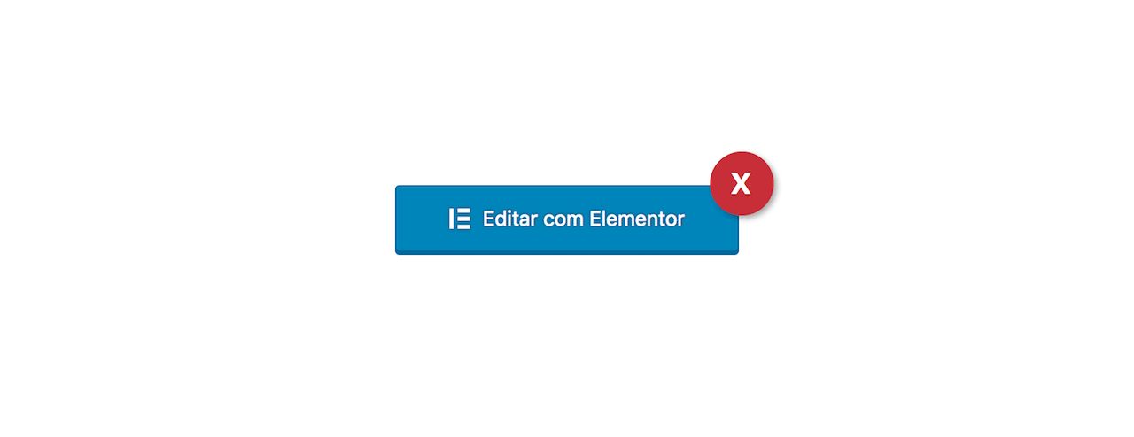 Esconder o botão de edição com Elementor para os editores