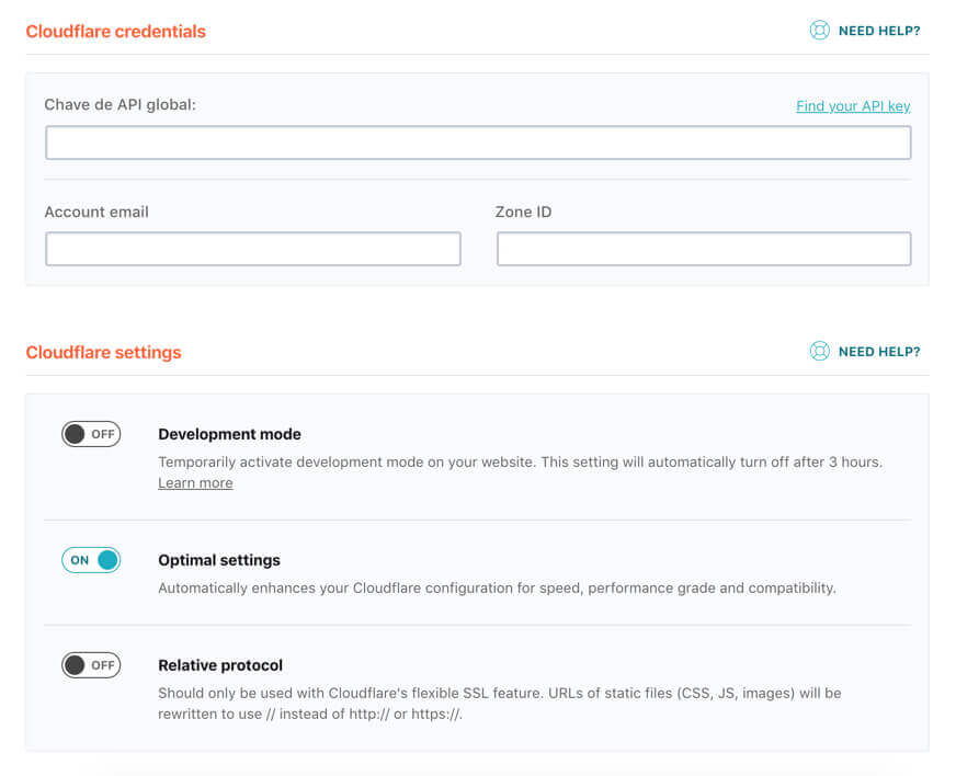 Configuração do Cloudflare